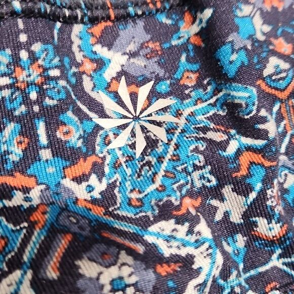 ATHLETA Navy Razorback Workout Sports Bra Tank - Picture 6 of 7